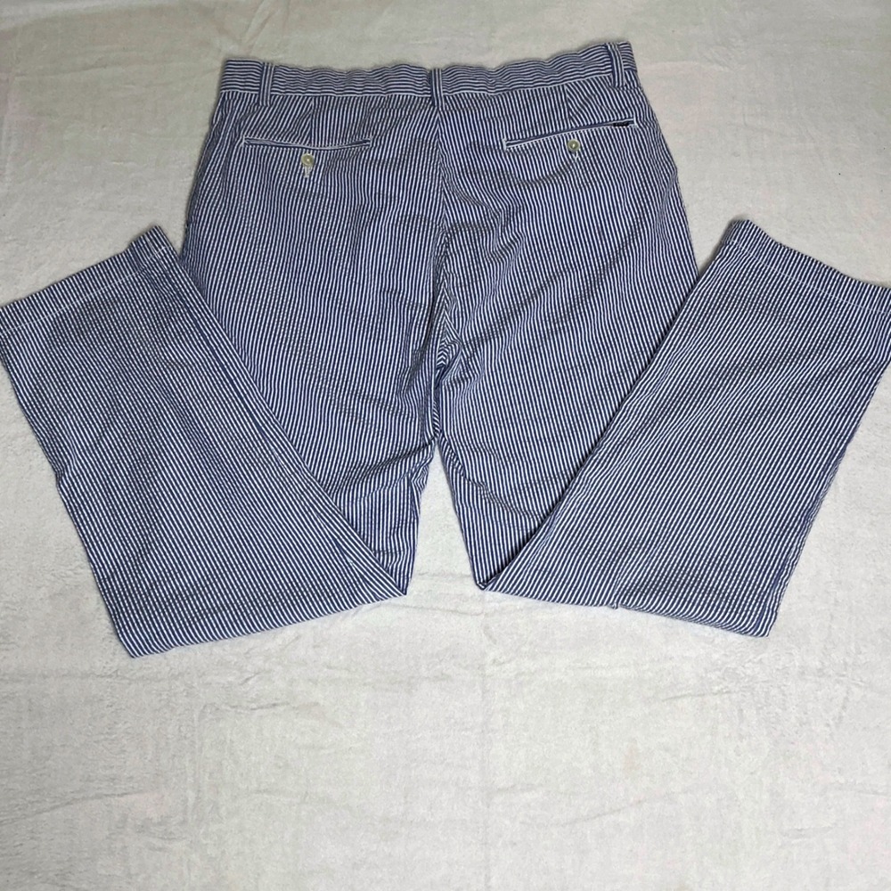 Polo Ralph Lauren Seersucker Striped Stretch Classic Fit Mens Chino Pants 35x31 - Picture 8 of 8